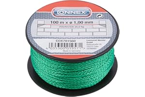 Connex COX781560 Mason's Lacing Cord, Green, 1 mm x 100 m