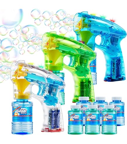 Seifenblasenmaschine Für Kinder – Automatisch 10.000+ Blasen Mit LED-Lichtern