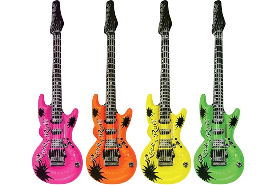 HENBRANDT Inflatable Guitar (1 Assorted colour)