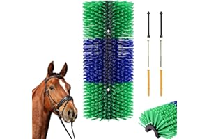 GHWMYD Brosses à gratter pour bétail, brosse à cheval, brosse de massage complet pour soulager les démangeaisons sur le dos du bétail, brosses pour chevaux, vaches, moutons, cochons