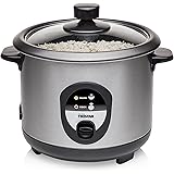 Tristar Cuociriso RK-6126, 1L, per un massimo di 5 persone senza bruciare, con funzione di mantenimento del calore, 400 W, ac