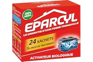 Eparcyl – 24 Sachets (5 mois de traitement) Activateur Biologique pour Fosses Septiques – Entretien Fosses Septiques