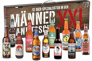 ‎KALEA Kalea | XXL Männerhandtasche | 12 x 0,33l Bierspezialitäten aus Privatbrauereien | Biergeschenke für Männer und Frauen | Weihnachten | Geschenksidee