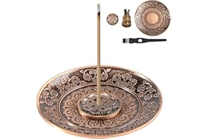 Gebiuhoo Incense Burner Holder - Set di 3 bastoncini di incenso, in bronzo