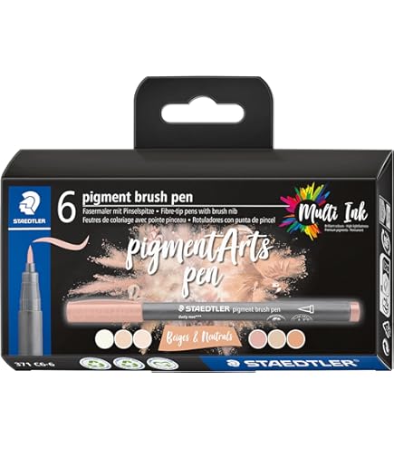 STAEDTLER pigment brush pen 36色 Amazon | ステッドラー(STAEDTLER) 水性ペン ピグメントブラッシュペン