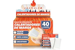 Bramble – Calentadores de Manos – Calentadores de Bolsillo Activados por Aire para Actividades al Aire Libre – Se Calientan en Minutos – hasta 10 Horas de Calor