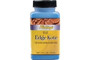 Fiebing's Edge Kote - Pintura de borde de cuero para zapatos, muebles, bolsos, sofás, cinturones, flexible, resistente al agua, semibrillante para proteger los bordes naturales