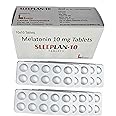 Sleeplan-10 Melatonin 10mg Tablets, (Pack of 100 Tablets), Natural Supplement For Sleep Support | Anti Oxidant Supplements