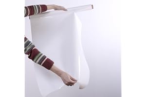 SMARTERSURFACES Smarter Surfaces Whiteboard Sheets (20 Wall Stickers) Removable Disposable Multi-use Perforated Dry Erase Sheets | Flipchart Paper (White)