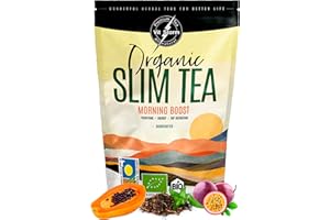 Tisana Drenante e Dimagrante Forte & Brucia Grassi - VITSTORM® - Infuso Biologico - Slim Tea Morning Boost 100g