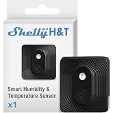 Shelly Blu H&amp;T siyah | Bluetooth kontroll&uuml; sıcaklık ve nem sens&ouml;r&uuml; | su sı&ccedil;ramasına karşı korumalı ve toz ge&ccedil;irmez | koruma s