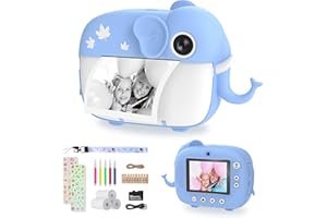 TIATUA Camara Fotos Infantil Instantanea,20MP&1080P Cámara Instantánea Niños, Cámara instantánea sin Tinta con Papel de impresión y Tarjeta SD de 32 GB, Regalos para Niños y Niñas