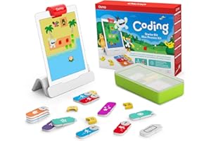 Osmo - Coding Starter Kit for iPad - 3 Hands-on Learning Games - Ages 5-10+ - Learn to Code, Coding Basics & Coding Puzzles - iPad Base Included.