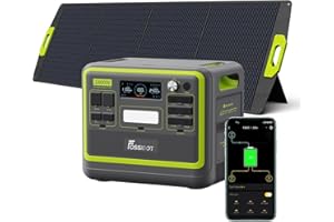 FOSSIBOT-Polska F2400 przenośna stacja zasilająca 2048Wh 2400W 200W panel słoneczny VAT 23%