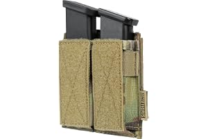 OneTigris MOLLE taktisk pistolmagasinväska med 1/2 magpåse för M1911/92F/GLOCK CamoColor