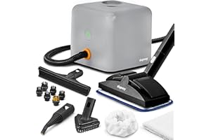 Dupray Neat Plus Steam Cleaner with 17-Piece Accessory Kit. A powerful multi-purpose steamer designed for deep cleaning floors, upholstery, grout, and more, offering versatile performance.