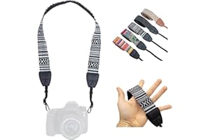 LENS-AID – Correa de Cámara – Correa de Hombro y Cuello, Diseño Moderno, Tejido de Lona, Ideal para cámaras Canon, Nikon, Sony, Fujifilm, Olympus, Leica