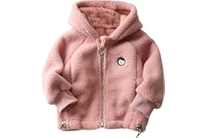 Maeau Veste Polaire Enfant Blouson Polaire à Capuche Garçon Fille Veste à Capuche Manches Longues Vêtement Enfant Hiver 2-9 ans