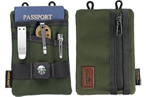 ‎VIPERADE VIPERADE VE1 EDC Organizer kieszonkowy na narzędzia, mała torba EDC z 5 kieszeniami, mały organizer na narzędzia wielofunkcyjne, EDC, nylonowa torba na narzędzia, osłona na małą latarkę, narzędzia
