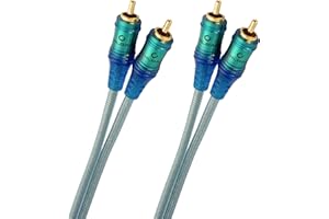 Oehlbach Ice Blue 92021 Kabel RCA, Niebieski, 0,50 m