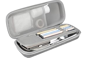 ProCase Custodia per Stetoscopio Littmann/Gima/MDF/erka/Omron/ADC/Dixie EMS, Custodia da Viaggio Antiurto con Tasche a Rete Extra per Accessori Piccoli -Grigio