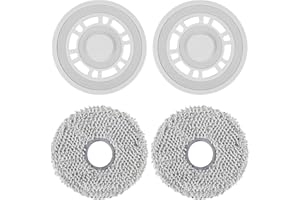 ZPSNDP 2 Pièces Mop de Nettoyage pour Dreame l10s Ultra avec Support, Embout de Rechange pour Dreame l10s Pro Ultra Heat, Nettoyage Efficace, Facile à Remplacer, Convient pour Dreame Robot Aspirateur