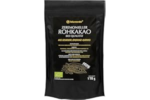 ‎ISLAVERDE islaverde Zeremonieller BIO Rohkakao 100% aus Premium Kakaobohnen, Feines Pulver, 46% Fett, Zusatzfrei und Zuckerfrei, Keto-freundlich, Nicht Alkalisiert, aus Ecuador, 170 g