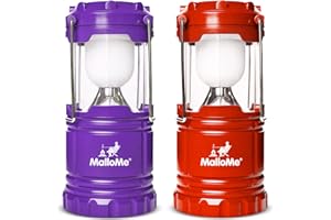 MalloMe Linterna LED - Luz Camping - Lampara Camping - Faroles De Mano - Luz Portatil Para Emergencia y Huracanes, Lampara LED Recargable Batteria, Linterna Camping (Recargable Baterías No Iincluidas)