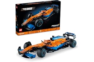 Lego 42141 Technic McLaren Formula 1 2022 - Kit de Construction de Voiture de Course Automobile F1