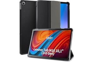 DLveer Etui do Lenovo Tab M10 (3rd Gen) 10.1'' - Slim Smart Etui Ochronne ze Stojakiem i Funkcją Auto Sen/Czuwanie do Lenovo Tab M10 3. Generacja 10,1 Cala (TB328FU/TB328XU),Czarne