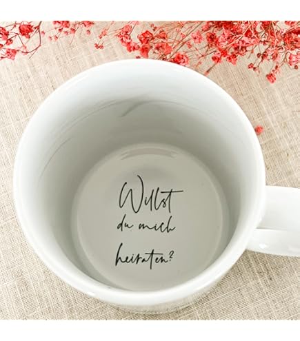 PR Print Royal Zaubertasse „Willst Du Mich Heiraten?“ – Magic Mug Mit Farbwechsel, 300 Ml, Made In Germany