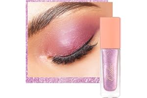 Oulac Viola Ombretti Glitter Occhi - Ombretto Liquido Lunga Durata Impermeabile Ad Alto Pigmento Brillantini Ombretto Liquido Glitter Occhi Per Matrimonio O Quotidiano Shiny Makeup(08)