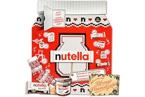 CIA&CO Calendrier de l’Avent XXL Nutella 2025 + Carte Personnalisée · Édition Limitée avec 24 Gourmandises Ferrero · Cadeau de Noël Original pour Famille, Enfants et Amis