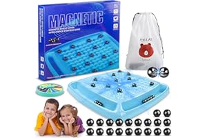 HZMJDHZM Jeu D'échecs Magnétique, Jeu de Plateau en Pierres Magnétiques, Jeu Société D'échecs à Effet Magnétique, Magnetic Chess Game Portable pour Voyage, Fête, Réunions Famille (C)