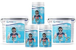 DEEP BLUE POOL SUPPLIES Deep Blue Pro - Stabilised Chlorine Granules 1kg Rapid dissolve Neutral PH