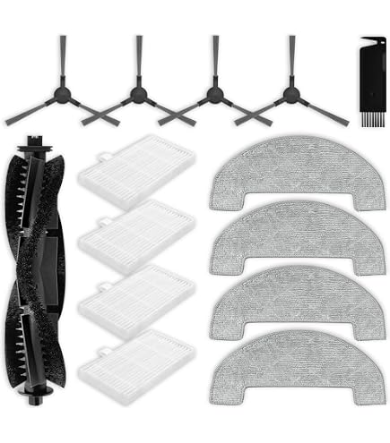 Kit De Rechange Complet Pour Aspirateur Robot Ultenic MC1 - Brosse Principale, Filtres, Serpillères Et Brosses Latérales - 12