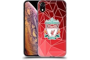 Head Case Designs Officially Licensed Liverpool Football Club Geometric Crest & Liverbird 2 Gel Case [Military Grade Protection] Compatible With Apple iPhone XR