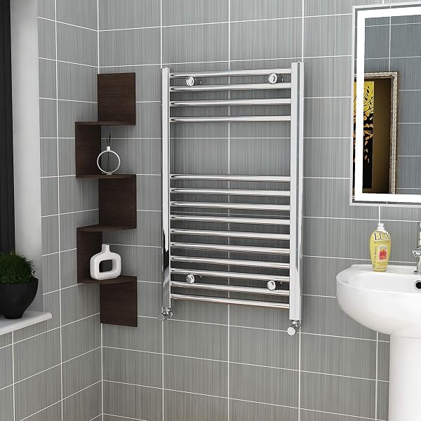 800 x 600 mm Straight Heated Towel Rail Chrome Bathroom Ladder Radiator -  All Sizes : Amazon.co.uk: DIY u0026 Tools