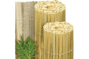 Sol Royal Hell Glänzender Split Bambus Sichtschutz 150x600 cm – Sichtschutz Bambus Zaun Bambusmatte Gartensichtschutz Balkon Sichtschutzzaun – Natursichtschutz Witterungsbeständig B33