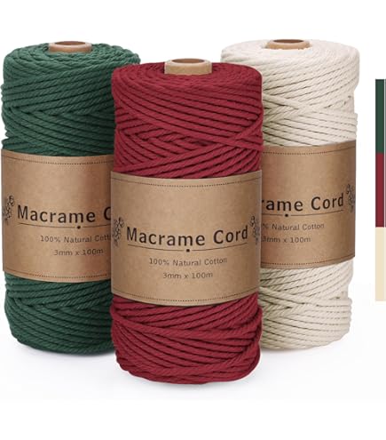Corde Coton Naturelle Tressée 3mm - Ropes And More - Fabriqué En Allemagne
