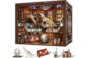 MiniCity Book Nook Kit, DIY Miniatur Dollhouse Booknook Kit(Beyond Library MAX)