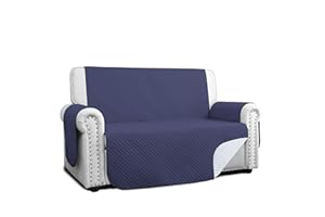 HOMEYA - Funda Cubre Sofá 3 Plazas - Protector para Sofá Acolchado Reversible.