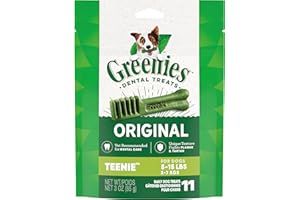 GREENIES Original Dental Teenie Treats for Dogs 5-15 Pounds 11 Count
