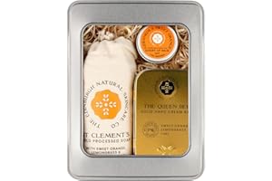 THE EDINBURGH NATURAL SKINCARE COMPANY LTD. Luxury Gift Box | Queen Bee Scented Hand Cream Bar | Beautifully Scented Soap Bar | Moisturising And Luxurious Lip Balm | Gift For All Occasions | Packaging May Vary