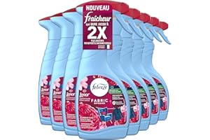 Febreze Désodorisant Textile, Lenor Coup De Foudre, 8x500ML, La Technologie OdourClear Élimine Les Odeurs De Vos Textiles Pour Ne Laisser Qu’un Parfum Frais