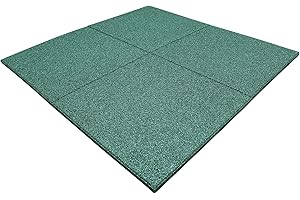 ‎LANDGRID 1m² Grün 50x50x4cm Fallschutzmatten Sportmatten Spielplatzmatten Indoor Outdoor Fitness