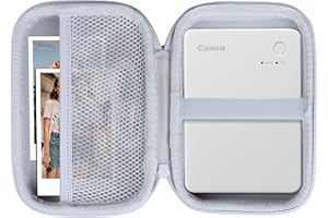 Lebakort Dur Étui Housse Cas Compatible avec Canon SELPHY QX20 / SELPHY Square QX10 Portable Printer (White)