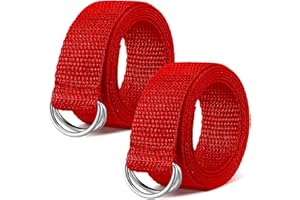 Seematn Web Football Belt 52 Inches Long Belt D Ring Belts for Men Women Youth Boys Kids Girls Football Flag