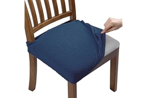 Fuloon Coprisedie, 4 Pezzi Coprisedia Elasticizzato Universale,Fodere Sedie Lavabili Removibili per Hotel,Arredamento Ristorante