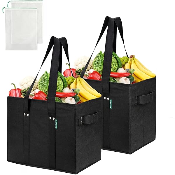 Sac De Courses En Feutre, Grand Sac De Courses Avec Anse, Panier à Provisions, Sac Pliable Pour Le Rangement Du Bois, Sac De Transport Polyvalent également Pour Jouets, Couleur Gris/turquoise